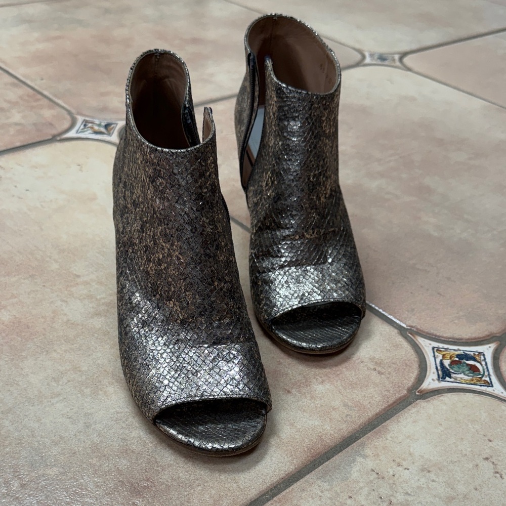 Maison Margiela Python Metallic Ankle Bootie - image 1